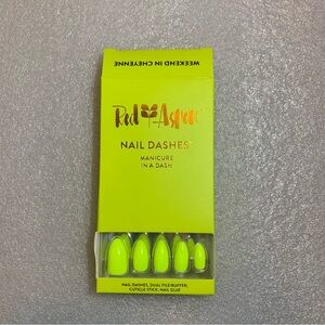 Red Aspen Neon Yellow Press-On Nails